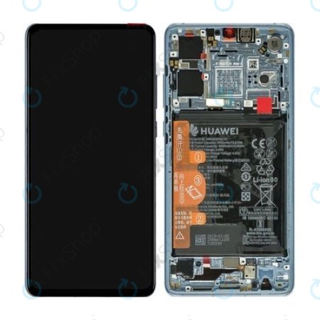 Huawei P30 - LCD Displej + Dotykové Sklo + Rám + Baterie (Breathing Crystal) - 02352NLP, 02354HMF, 02354KUB Genuine Service Pack