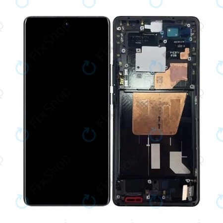 Vivo X80 Pro 5G V2185A V2145 - LCD Displej + Dotykové Sklo + Rám (Cosmic Black) TFT