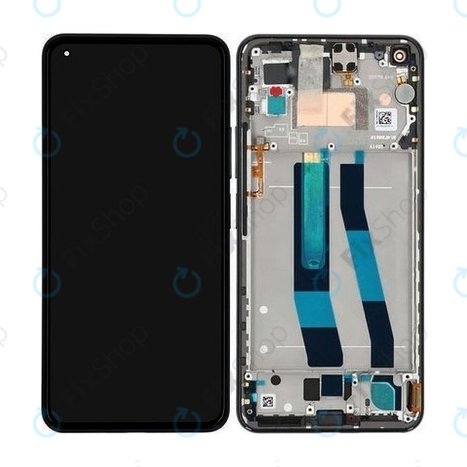 Xiaomi Mi 11 Lite 5G - LCD Displej + Dotykové Sklo + Rám (Truffle Black) - 56000200K900, 56000K00K900 Genuine Service Pack
