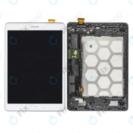 Samsung Galaxy Tab A 9.7 T555 - LCD Displej + Dotykové Sklo + Rám (White) - GH97-17424C Genuine Service Pack