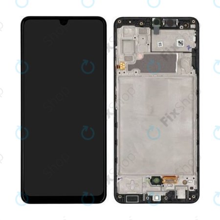 Samsung Galaxy A32 A325F - LCD Displej + Dotykové Sklo + Rám (Awesome Black) - GH82-25566A, GH82-25579A Genuine Service Pack