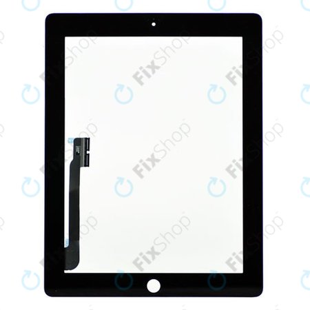 Apple iPad 3, iPad 4 - Dotykové Sklo (Black)