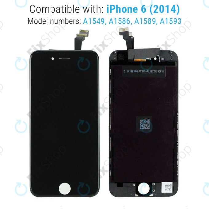 Apple iPhone 6 - LCD Displej + Dotykové Sklo + Rám (Black) Refurbished