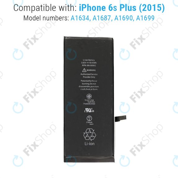 Baterie pro iPhone 6S Plus, 2750mAh