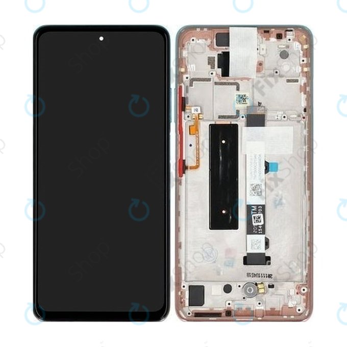 Xiaomi Mi 10T Lite 5G - LCD Displej + Dotykové Sklo + Rám (Rose Gold Beach) - 5600050J1700 Genuine Service Pack