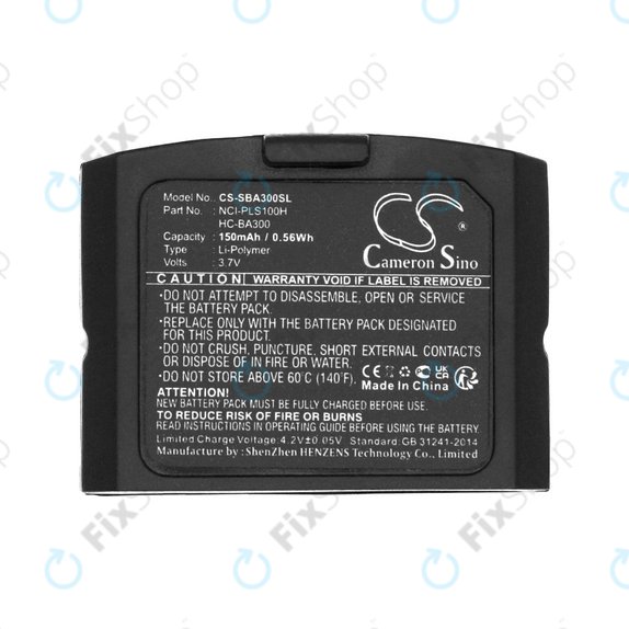 Baterie pro Sennheiser IS 410, IS 4200, RR 4200, SET 830, SET 840, 150mAh, Li-Pol, 3.7V, HC-BA300, HQ