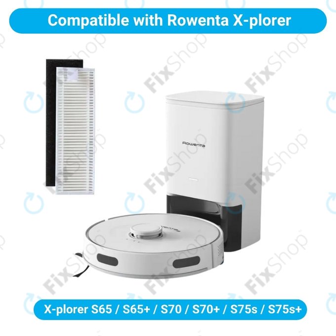 HEPA filtr, 2 ks pro Rowenta X-plorer S65, S65+, S70, S70+, S75s, S75s+