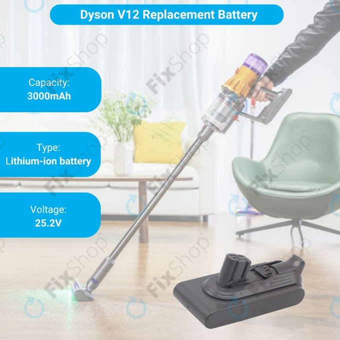 Dyson V12 - Baterie 965470-01 Li-Ion 25.2V 3000mAh