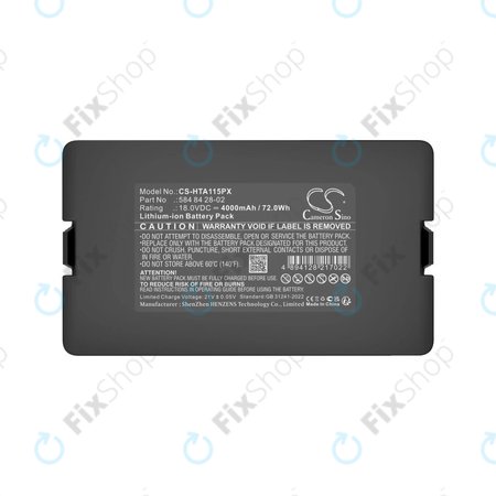 Baterie pro Flymo Easilife 200, Gardena Automower 310, Husqvarna Automower 315X, 4000mAh, Li-Ion, 18.0V, 584 84 28-02, HQ