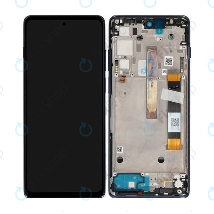 Motorola Moto G200 XT2175 - LCD Displej + Dotykové Sklo + Rám (Stellar Blue) - 5D68C20181 Genuine Service Pack
