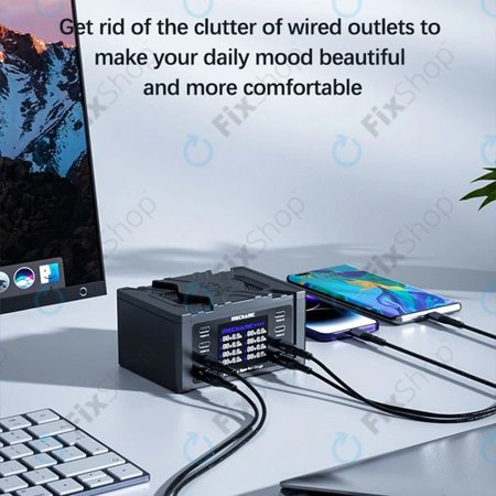 Mechanic V-Power 8 Pro - USB Servisní Nabíjecí Stanice s USB-C, USB 3.0