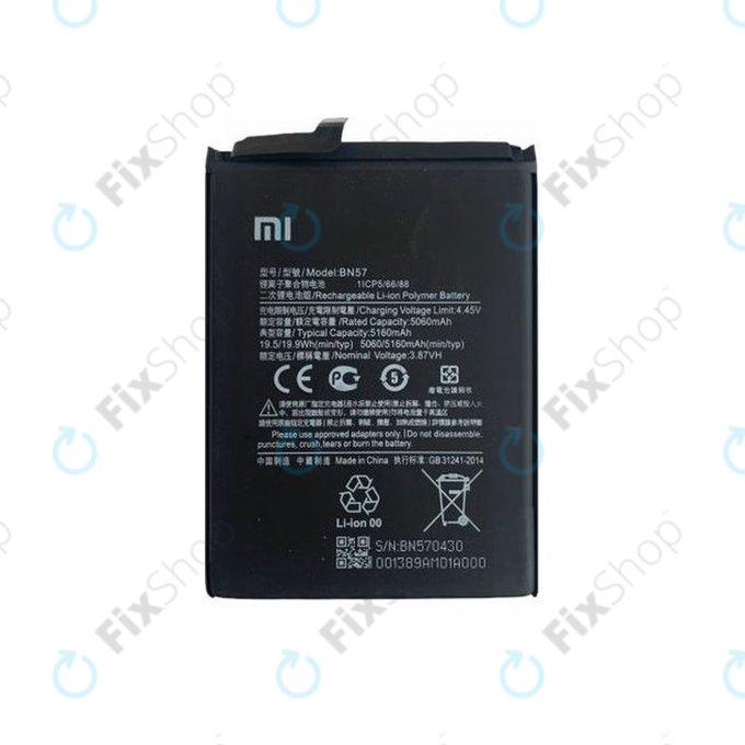 Xiaomi Poco X3 NFC, X3 Pro - Baterie BN57 5160mAh - 460200003J1G Genuine Service Pack