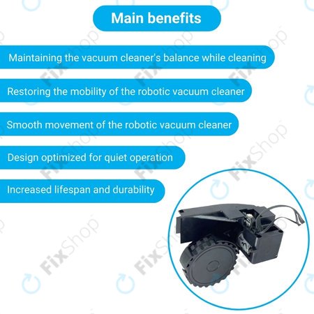 Roidmi EVE Plus - Kolo s Motorem (Pravé) (Černé)