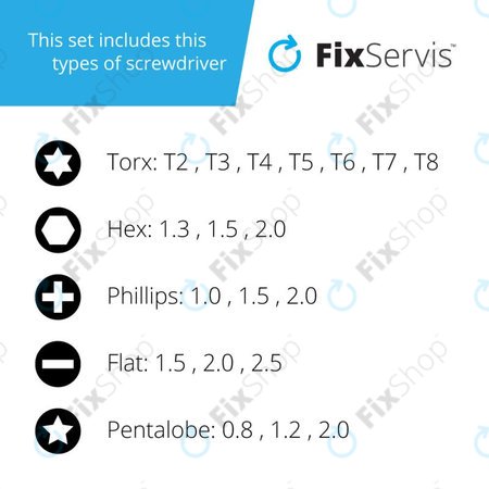 Jakemy JM-8168 - Sada Servisního Nářadí pro Servis Elektroniky 24v1