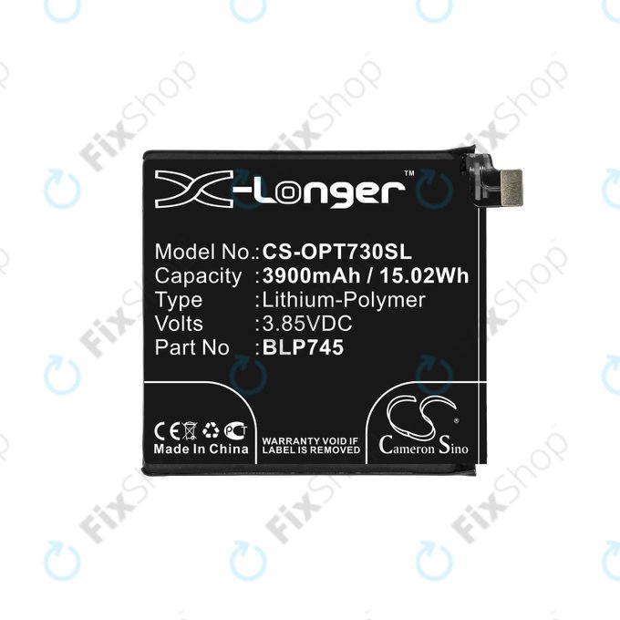Baterie pro OnePlus 7T Pro, 3900mAh, Li-Pol, 3.85 V, BLP745, HQ
