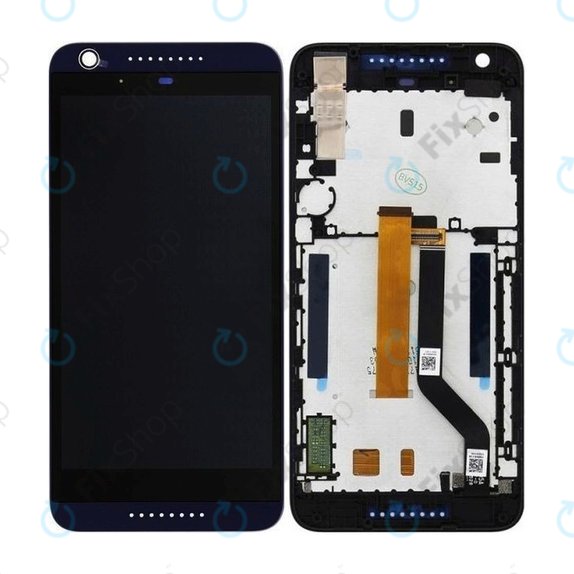HTC Desire 626G Dual SIM - LCD Displej + Dotykové Sklo + Rám (Navy Blue) TFT