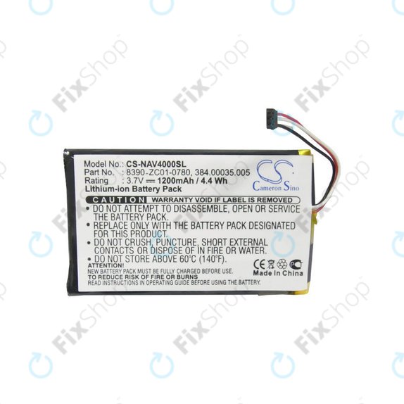 Baterie pro Navigon 40 Easy, Plus, Premium, 1200mAh, Li-Pol, 3.7V, 8390-ZC01-0780, HQ