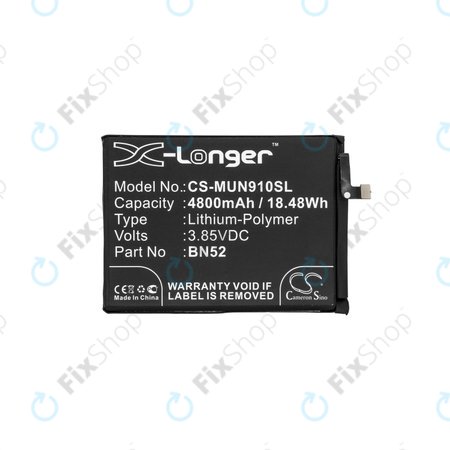 Xiaomi Redmi Note 9 Pro - Baterie BN52 4800mAh HQ