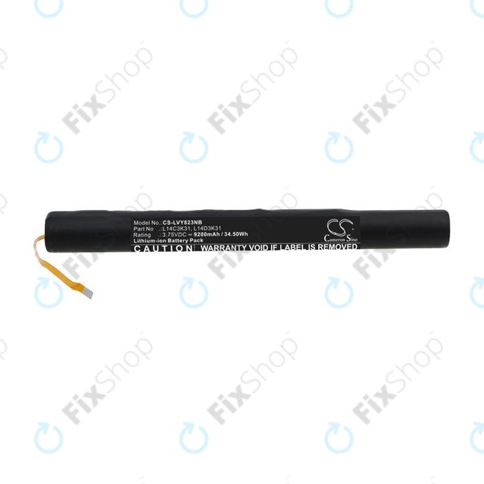 Baterie pro Lenovo Yoga Tablet 2, 9200mAh, Li-Ion, 3.75V, L14C3K31, HQ