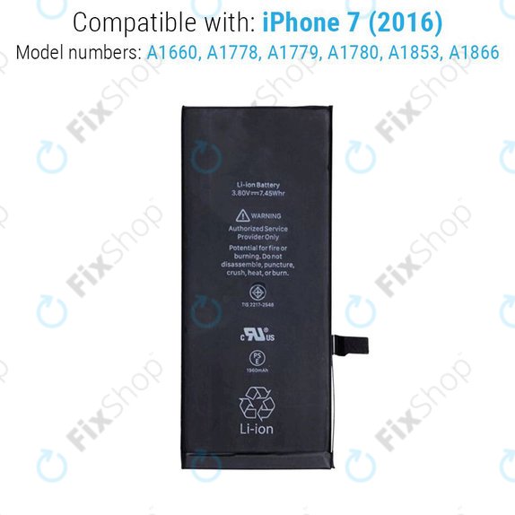 Baterie pro iPhone 7, 1960mAh, Service Pack