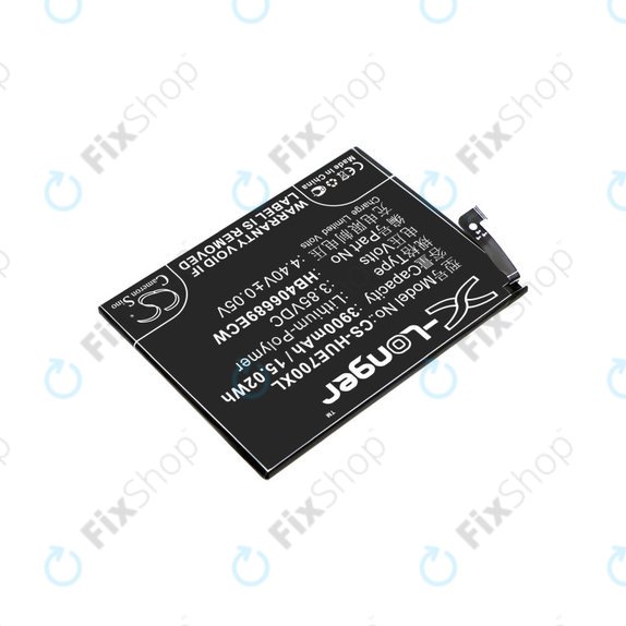 Baterie pro Huawei Y7, 3900mAh, Li-Pol, 3.85V, HB406689ECW, HQ