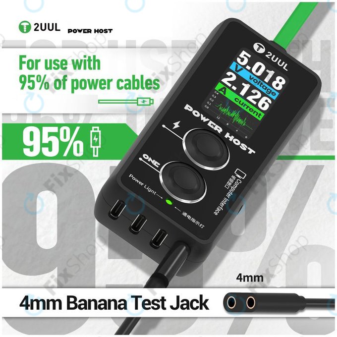 Digitální USB-C tester napětí a proudu (Power Host), 2UUL PW15