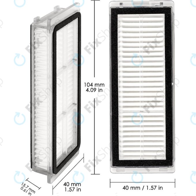 HEPA filtr, 2 ks pro Xiaomi Dreame L20 Ultra, X20 Pro, X20 Pro Plus