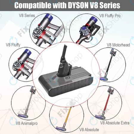 Dyson V8 - Baterie 215681, PM8-US-HFB1497A Li-Ion 21.6V 4000mAh