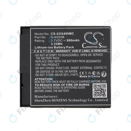 Baterie pro SJCAM SJ4000, SJ5000, 900mAh, Li-Ion, 3.7V, SJ4000B, HQ