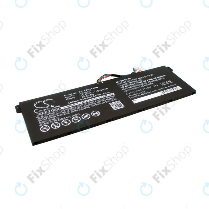 Baterie pro Acer Aspire 5, 7 E5, V3, Chromebook 11, 13, 15, 3000mAh, Li-Pol, 15.2V, AC14B18K, HQ