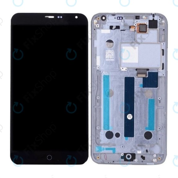 Meizu MX4 - LCD Displej + Dotykové Sklo + Rám (Black) TFT