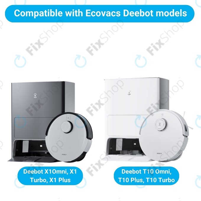Sada náhradních dílů pro Ecovacs X1 Omni, T10 (2x Hlavní kartáč, 4x Filtr, 4x Boční kartáč, 8x Mopovací útěrka, 4x Sáček na prach)
