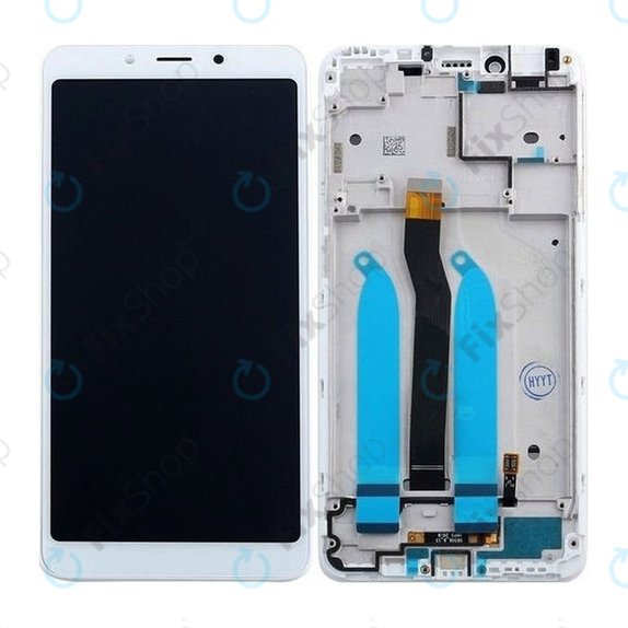Xiaomi Redmi 6, Redmi 6A - LCD Displej + Dotykové Sklo + Rám (White) TFT