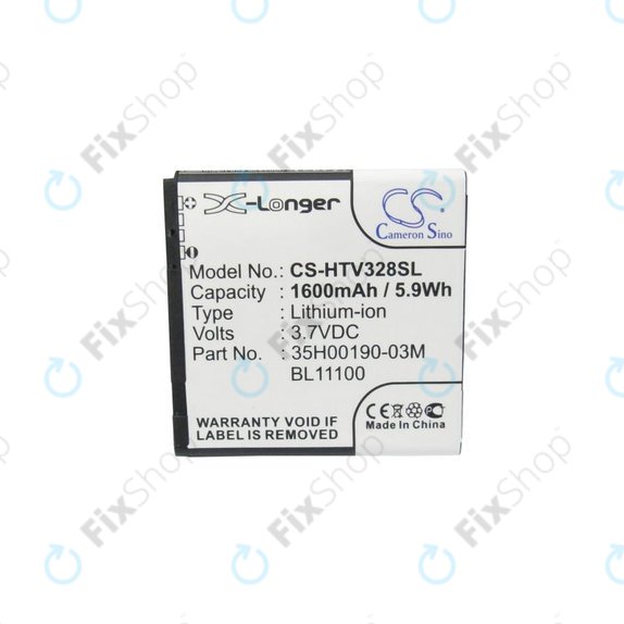 Baterie pro HTC Desire X, Desire V, 1600mAh, Li-Ion, 3.7V, 35H00190-03M, HQ