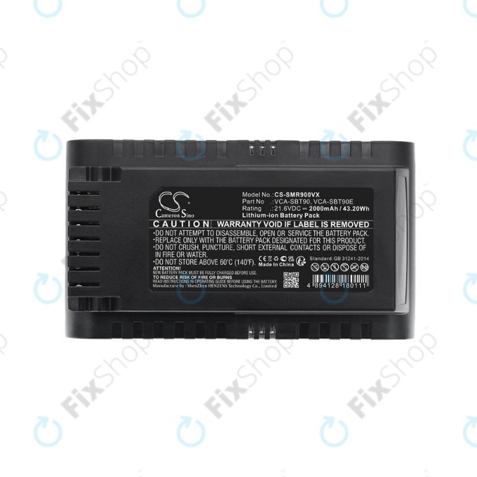 Samsung Jet 75, 75 Multi, 75 Premium, VS70, 90, VS9000 - Baterie VCA-SBT90, VCA-SBT90E, DJ96-00221A Li-Ion 21.6V 2000mAh HQ