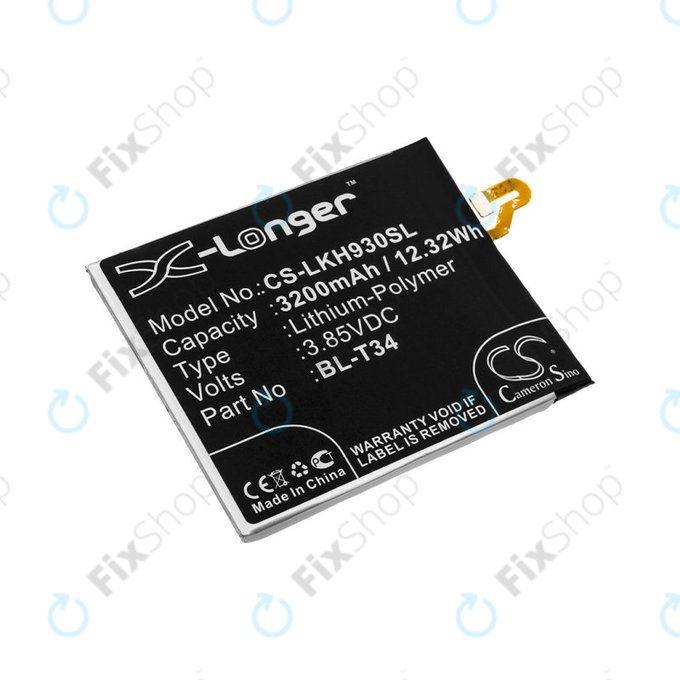 Baterie pro LG H930, V30, V35, 3200mAh, Li-Pol, 3.85V, BL-T34, HQ