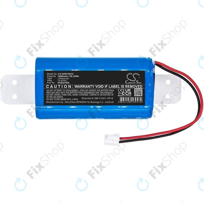 Shark Clean RV2600WA, RV2600WD, RV2600WS - Baterie RVBAT850 Li-Ion 14.8V 3400mAh HQ