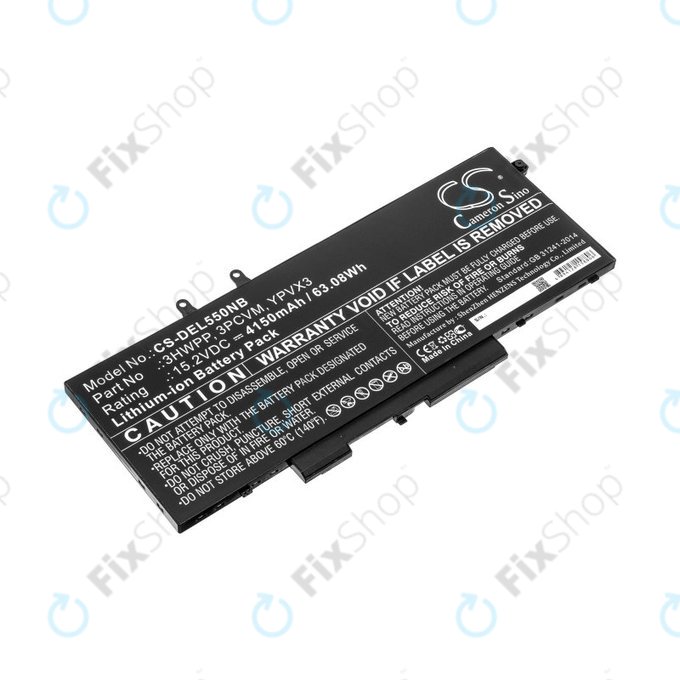 Baterie pro Dell Latitude 5501, Latitude 5401, Latitude 14 5410, Latitude 15 5511, 4150mAh, Li-Ion, 15.2V, 3HWPP, HQ