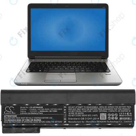 Baterie pro HP ProBook 640 G1, 650 G1, 655 G1, 645 G1, 8400mAh, Li-Ion, 10.8V, CA06XL, HQ