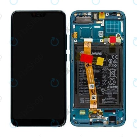 Huawei Honor 10 - LCD Displej + Dotykové Sklo + Rám + Baterie (Phantom Green) - 02351YDB Genuine Service Pack