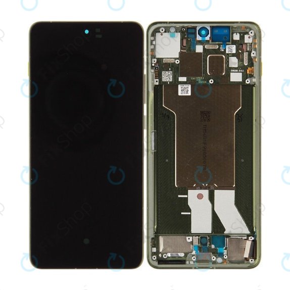 Displej pro Motorola Edge 70, Dotykové sklo s rámem, Bronze Green, 5D68C31543, Genuine Service Pack