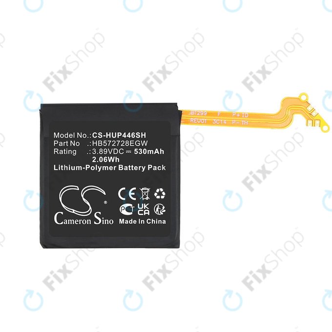 Baterie pro Huawei Watch GT4 46mm, 530mAh, Li-Pol, 3.89V, HB572728EGW, HQ