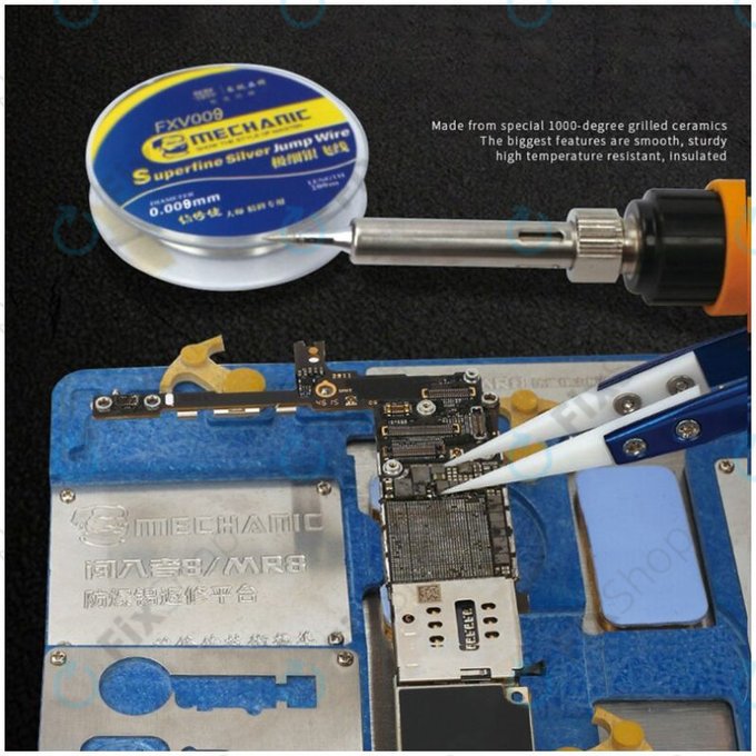 Mechanic CF-11 - Tepelně Odolná Keramická Pinzeta s Ostrou Špičkou