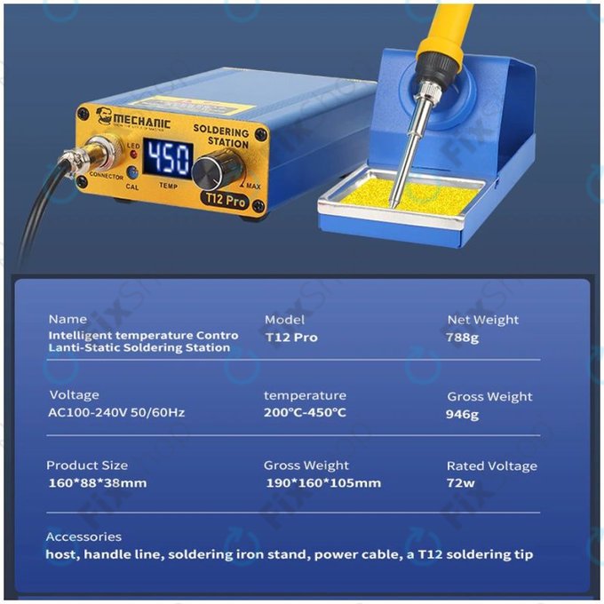 Mechanic T12 Pro - Digitální Pájecí Stanice