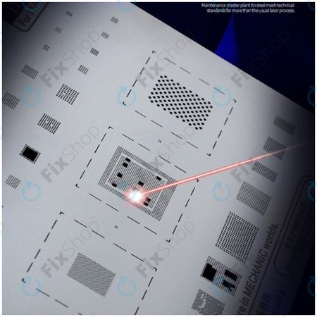 Mechanic iTin 22 - Ocelová Šablona Základní Desky pro iPhone 11 Pro, 11 Pro Max