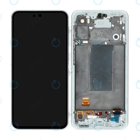 Samsung Galaxy A56 A566E - LCD Displej + Dotykové Sklo + Rám (Awesome Lightgray) - GH82-36829B Genuine Service Pack