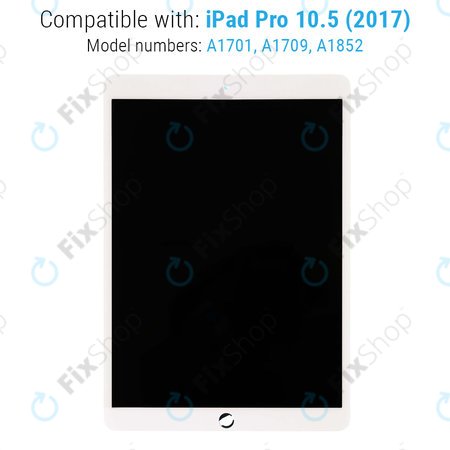 Apple iPad Pro 10.5 (2017) - LCD Displej + Dotykové Sklo (White) Refurbished