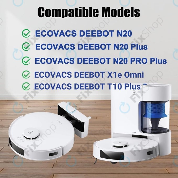 HEPA filtr, 2 ks pro Ecovacs Deebot N20, N20 Plus, N20 Pro Plus