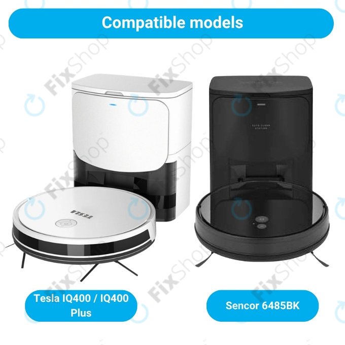 Sada náhradních dílů pro Tesla IQ400, IQ400 Plus, Sencor 6485BK (1x Hlavní kartáč, 2x Filtr, 4x Boční kartáč, 2x Mopovací útěrka, 2x Sáček na prach)