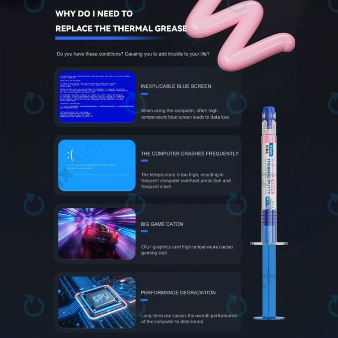 iFixes i506 Pink Performance Thermal Compound - termální pasta pro telefon/tablet, 50g